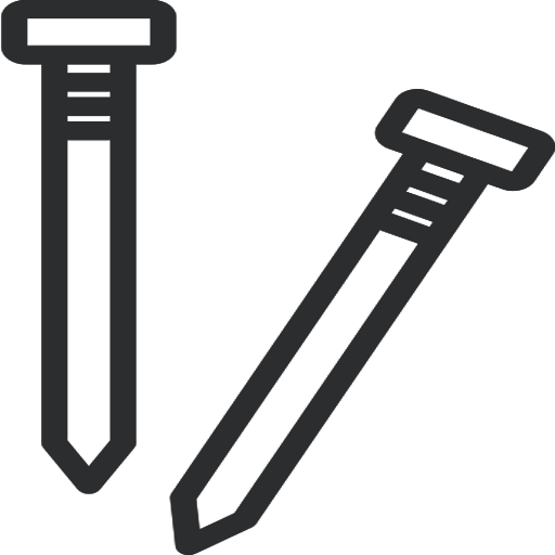 Clavos para fijar el césped artificial al instalar sobre tierra